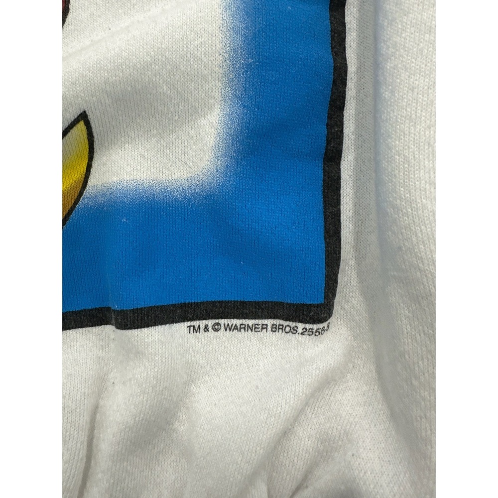 Vintage 1995 Looney Tunes Tweety Bird Sweatshirt White Jerry Leigh XL USA Made - Picture 4 of 9
